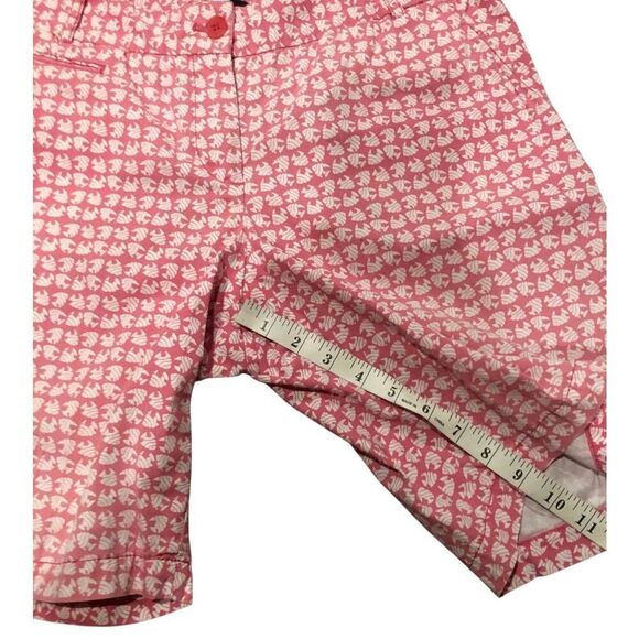 Talbots Shorts Pink with White Angel Fish Pattern Size 8P - Picture 12 of 12